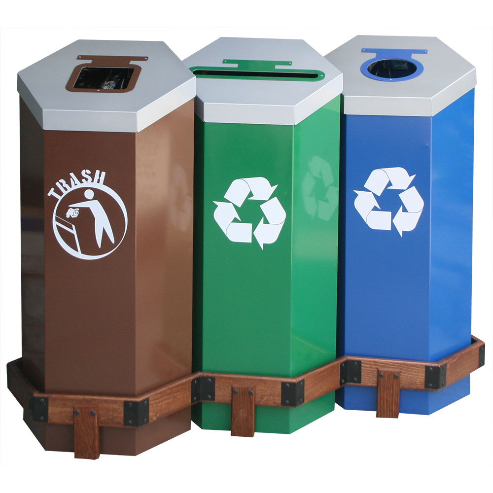 MultiBin Recycling & Trash Stations