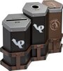 HexStation 3 in 1 recycling center