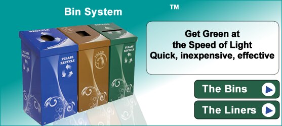 A Simple Event Planning Process (1. Configure the Bins, 2. Use the Bins with our Liners 3. Recycling the Bin,