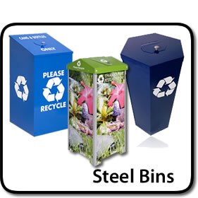 Steel Recycling Bins