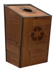 Mosaic recycling bin