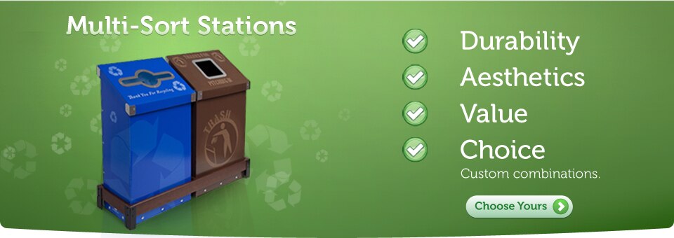 Steel Hexcycle Recycling Bin