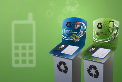 E Waste, Printer Cartridge & Cell Phone Recycling Bins