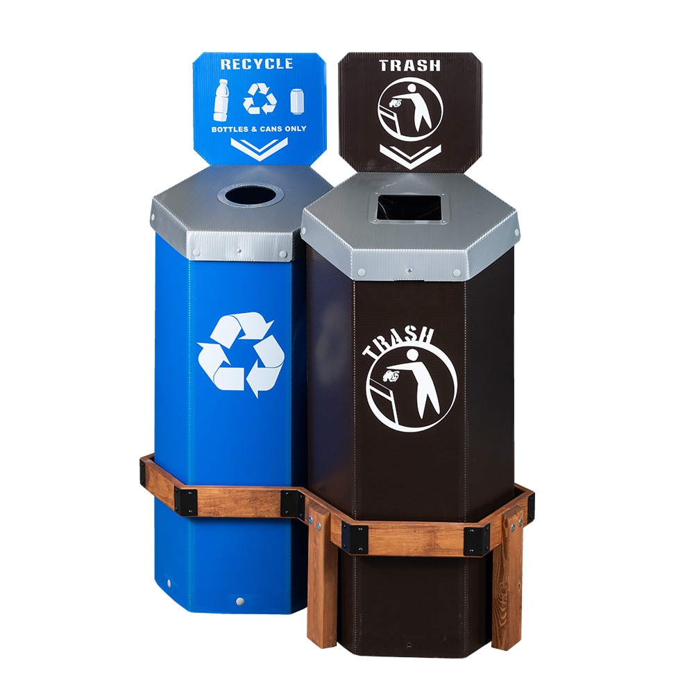 Can & Bottle and Trash 2-Bin Hexstation™