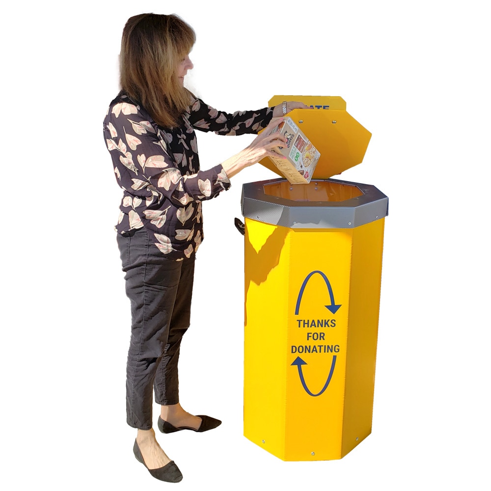 Yellow Recycle Bin With Wheels 3D Model - TurboSquid 2139388, image size:1000x1000