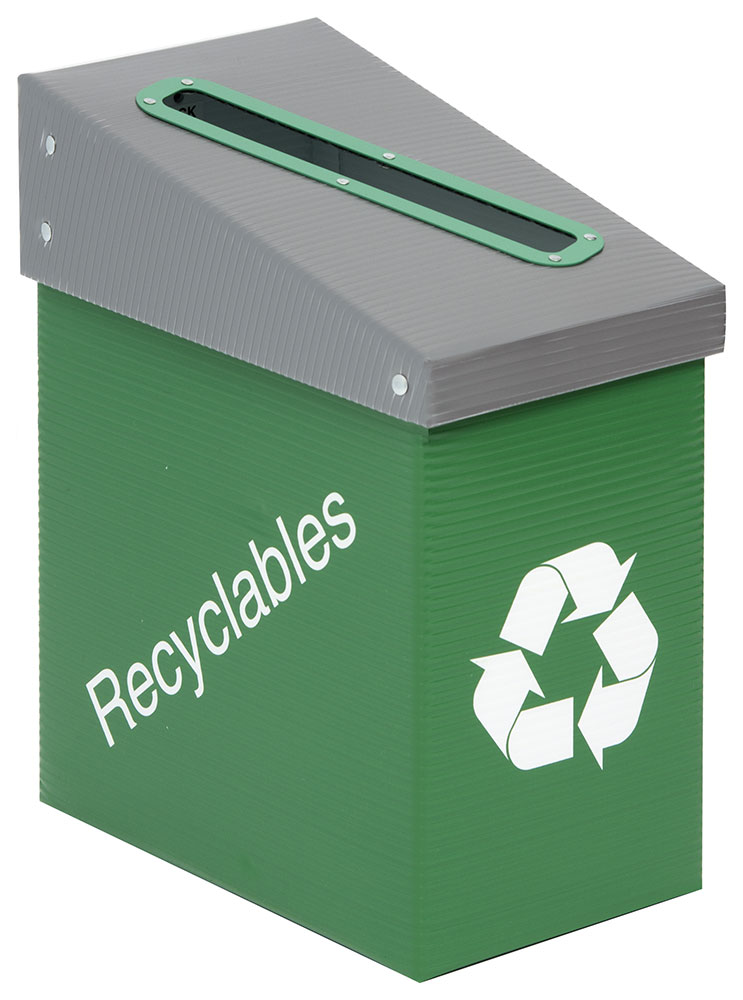 Under The Desk Small Green Recycle 2 Bin Station For Recycling A Highly Effective Recycling Program Starts At The Desk Sorting Recyclables Increases Compliance In Your