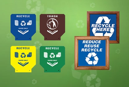 Recycling & Trash Collection Signs