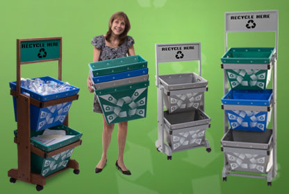 Totecycle™ Recycling Bins and Systems