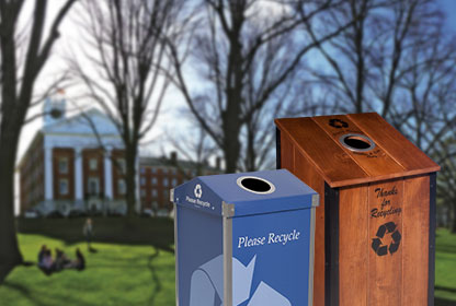 Recycling and Trash Bins for Universities, Classrooms & Campuses