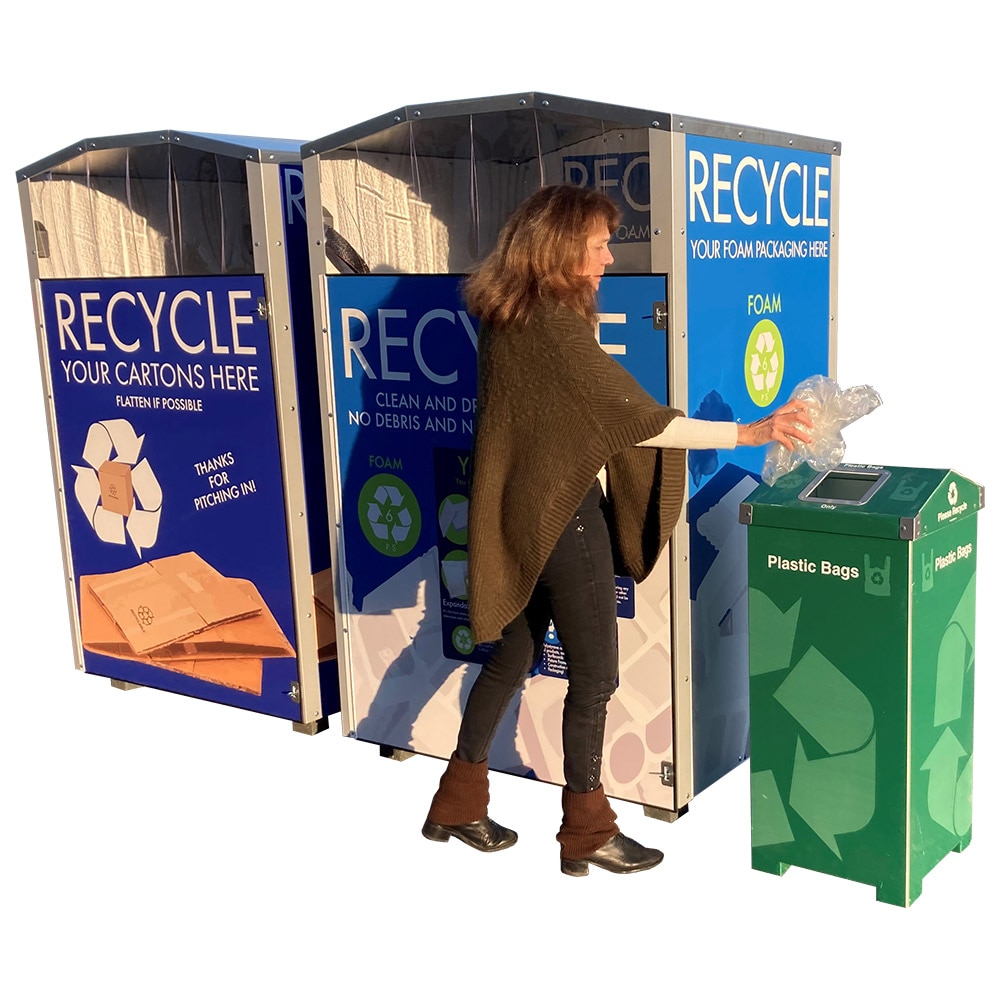 Large Steel Collection Bin for Cartons & Cardboard - Image 6