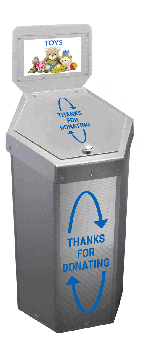 Hexcycle® IV Donation Bin - 23 Gallons - Image 2