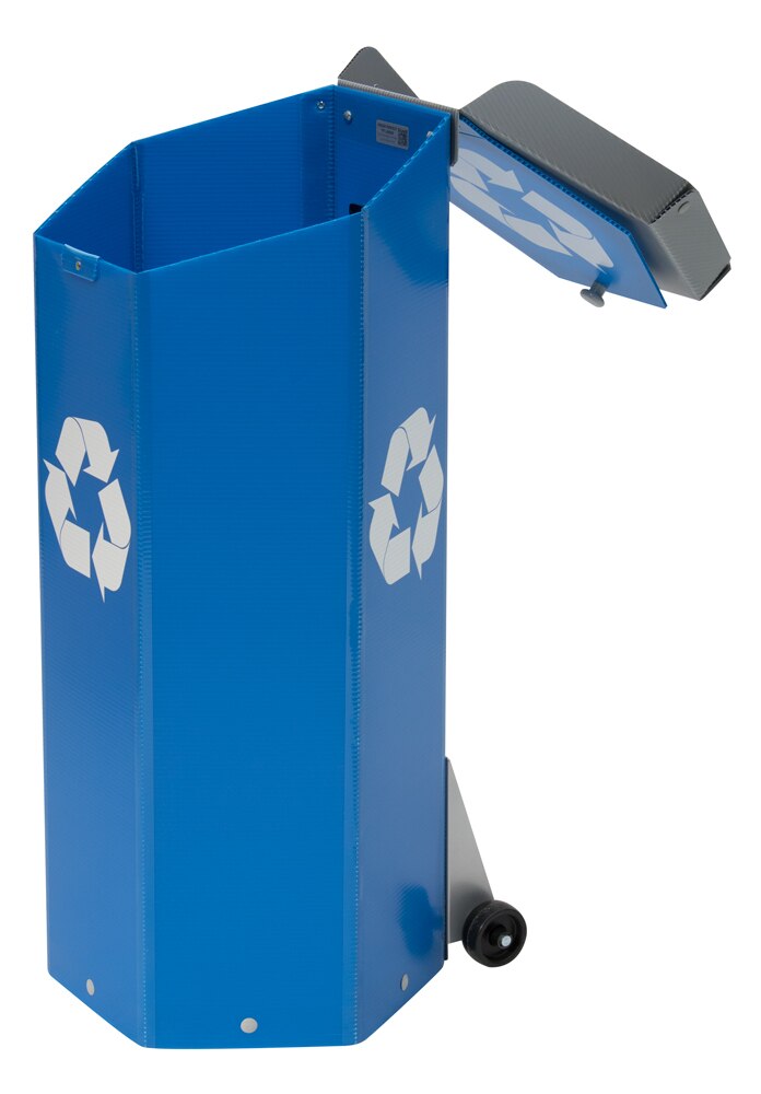 Hexcycle® IV - Tilt & Push - Blue Recycling Bin - Image 2