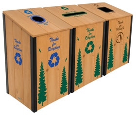 The Heritage Series™ - Mahogany - 3-Bin Station - Image 8
