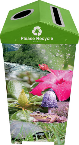 Decorative Photorealistic Recycling Bin - Image 5