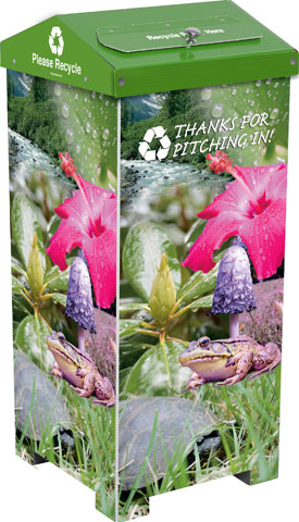 Decorative Photorealistic Recycling Bin - Image 8