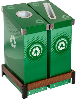 Slimcycle™ 2-Bin Green Station