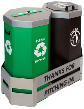 Megabin® 2 Bin Locking Waste Center - Image 7