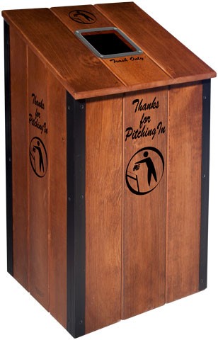 The Heritage™ Wood Recycling Bin
