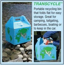 Transcycle portable recycling bin