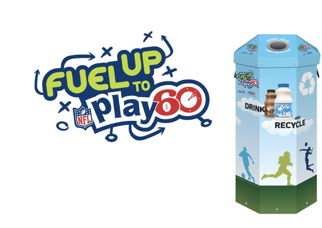 Fuel Up to Play 60 Recycling Bin